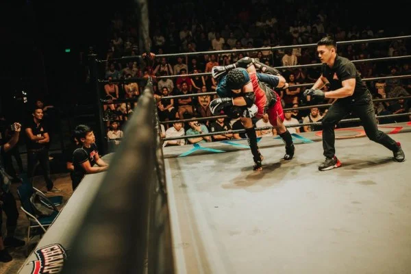 boxing arena crowd